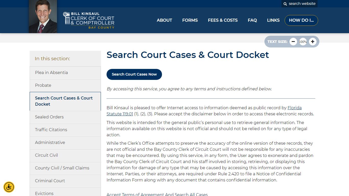 Search Court Cases & Court Docket - Bay County Clerk of Court