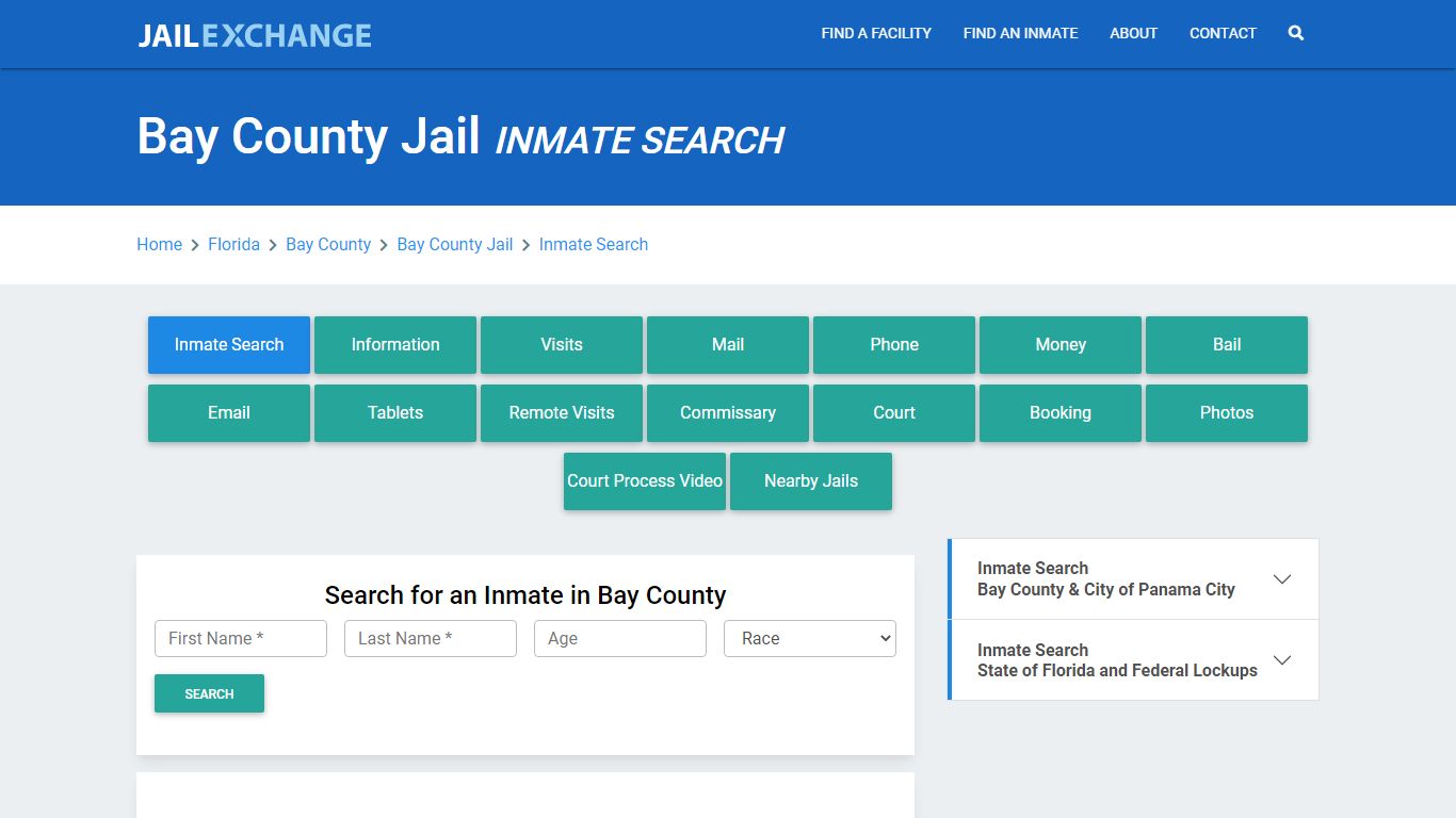 Bay County Jail, FL Inmate Search: Roster & Mugshots - Jail Exchange